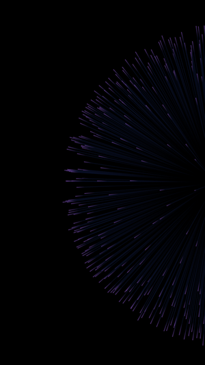 Abstract purple lines on black background