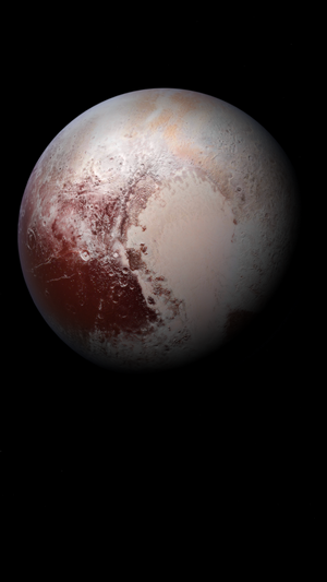 Pluto planet in space