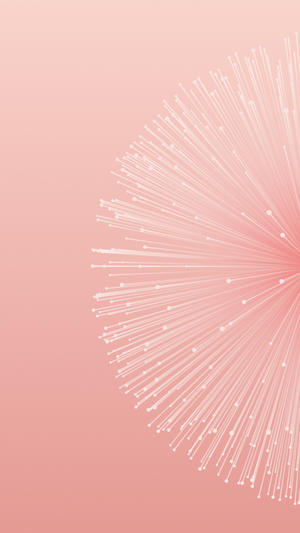Abstract digital art with radiating lines and dots