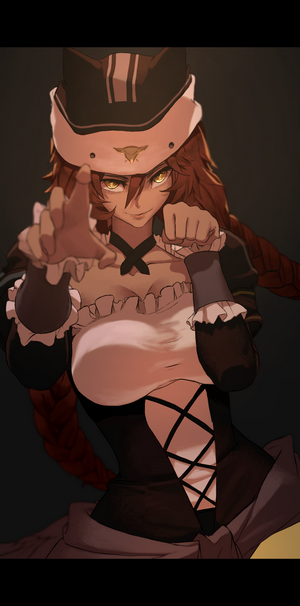 Lupusregina Beta from Overlord maid outfit