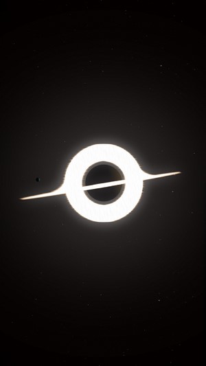 Gargantua black hole from Interstellar