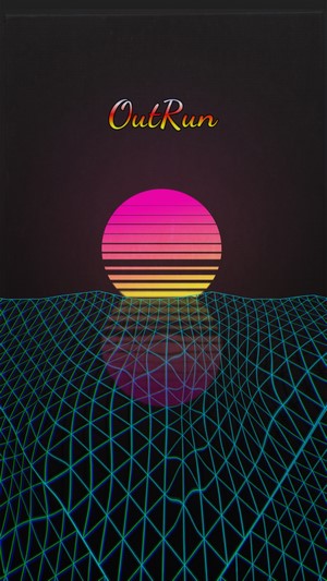 OutRun vaporwave sunset retrowave