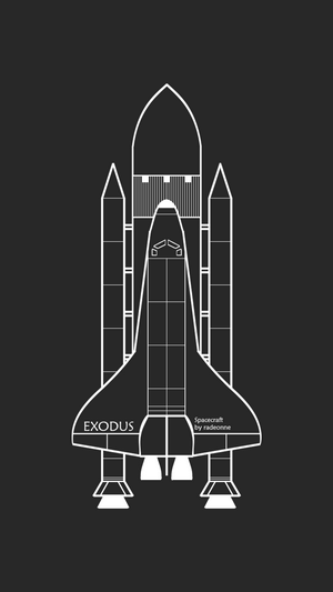 Exodus spacecraft by Radeonne