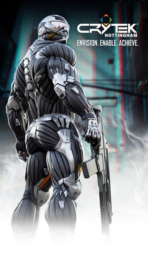 Crysis 3 Nanosuit Soldier with Rifle