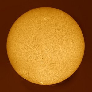 The Sun with sunspots