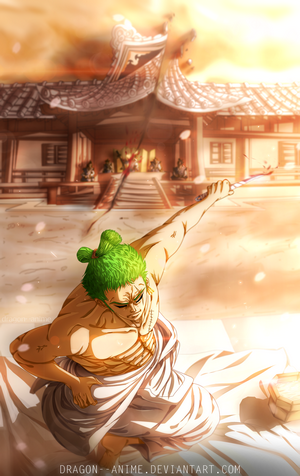 Roronoa Zoro Intense Battle Scene