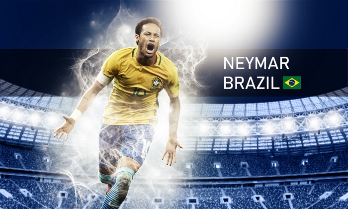 Neymar Jr. playing for Brazil