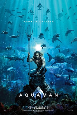 Aquaman movie poster with Jason Momoa