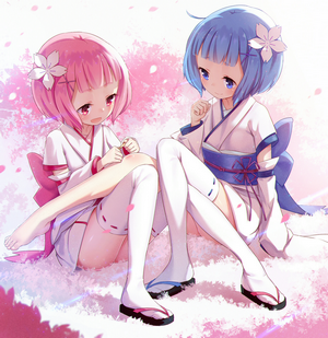 Ram and Rem from Re:Zero Kara Hajimeru Isekai Seikatsu