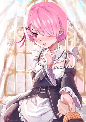Ram from Re:Zero in a Maid Outfit