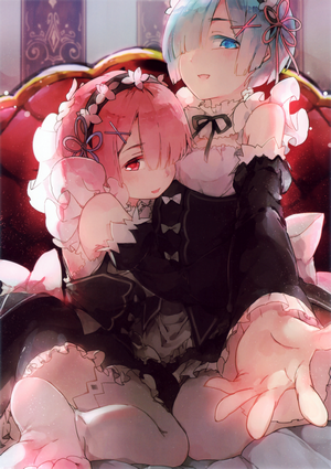 Rem and Ram from Re:Zero in Maid Outfits