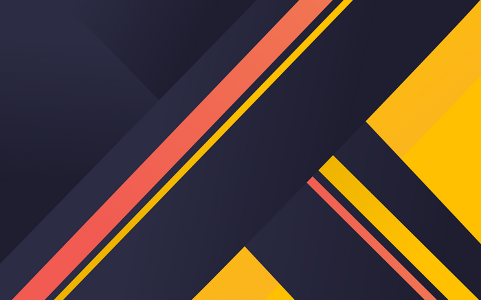 Dark Geometric Material Design with Yellow and Coral Accents 4K