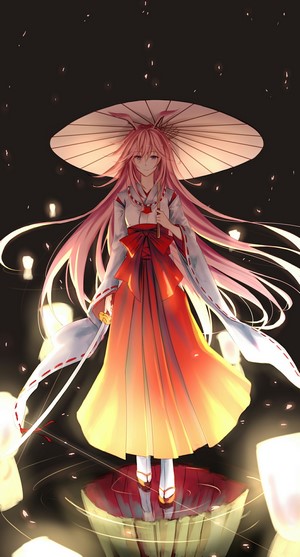 Yae Sakura from Honkai Impact with Umbrella