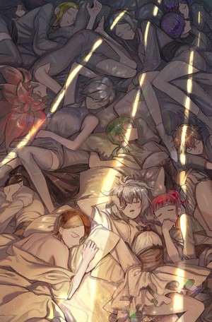 Houseki no Kuni Characters Sleeping Together