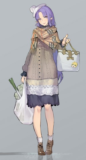 Fate Stay Night Mature Woman in Winter Attire