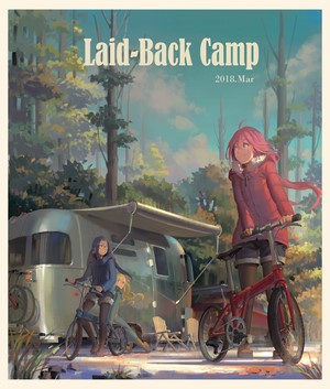 Laid-Back Camp Fan Art with Nadeshiko, Aoi, and Chiaki