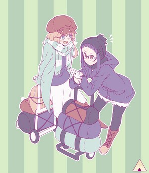 Nadeshiko Kagamihara and Chiaki Oogaki from Yuru Camp