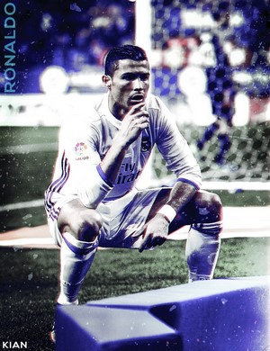 Cristiano Ronaldo in Real Madrid Kit