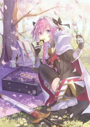 Astolfo from Fate/Apocrypha in Spring Sakura