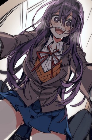 Yuri from Doki Doki Literature Club Fan Art
