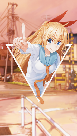Kirisaki Chitoge from Nisekoi pointing finger