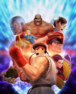 Street Fighter characters art by Capcom