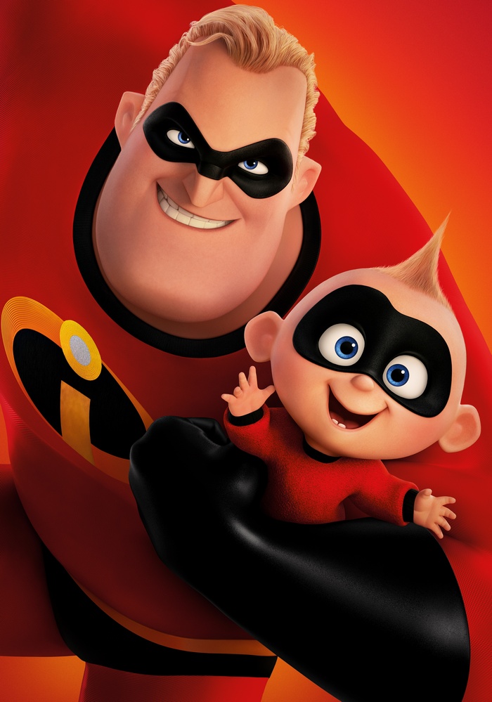 Mr. Incredible and Jack-Jack Parr from The Incredibles 2