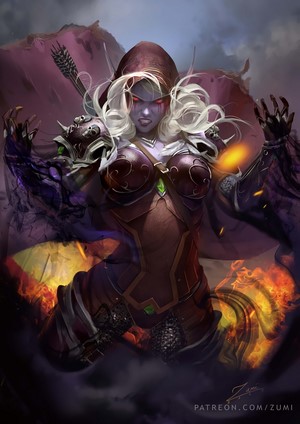 Sylvanas Windrunner from World of Warcraft artwork