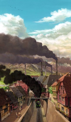 Howl's Moving Castle Industrial Town
