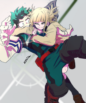 Midoriya Izuku and Himiko Toga Dynamic Action