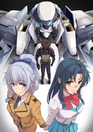 Full Metal Panic! Sousuke Sagara, Chidori Kaname, Teletha Testarossa, and Arm Slave