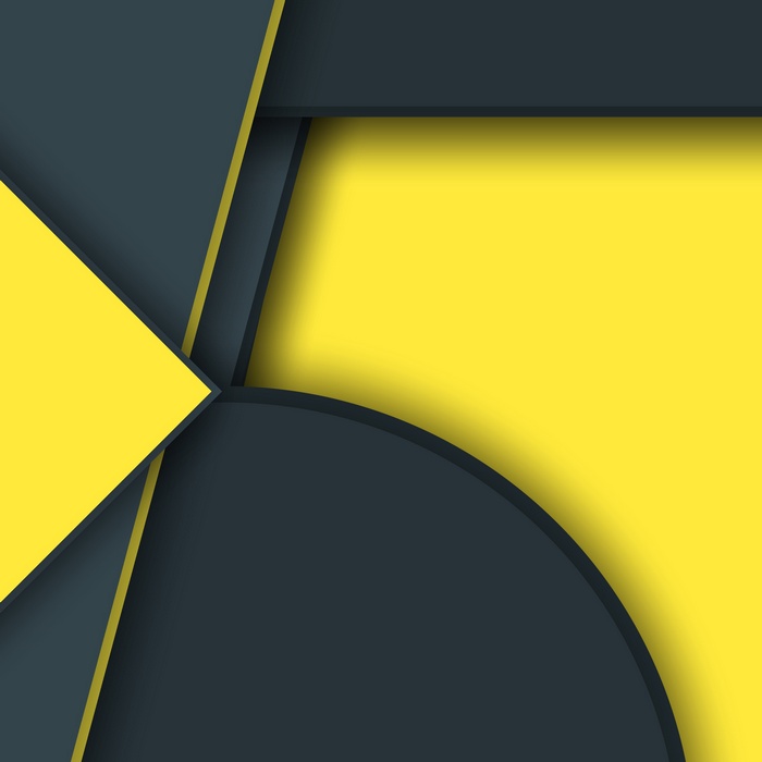 Abstract geometric shapes with yellow and dark gray.