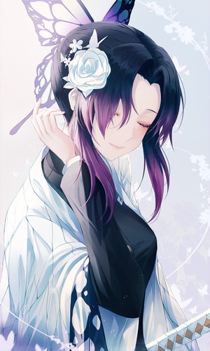 Kochou Shinobu Digital Art Portrait