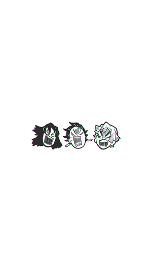 Zenitsu, Inosuke, and Tanjiro from Demon Slayer