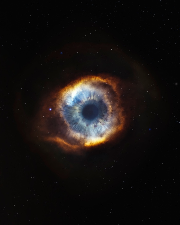 The Helix Nebula in Space