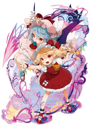 Flandre Scarlet and Remilia Scarlet from Touhou