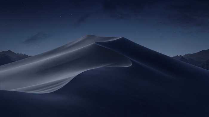 macOS Mojave Dunes at Night 5K