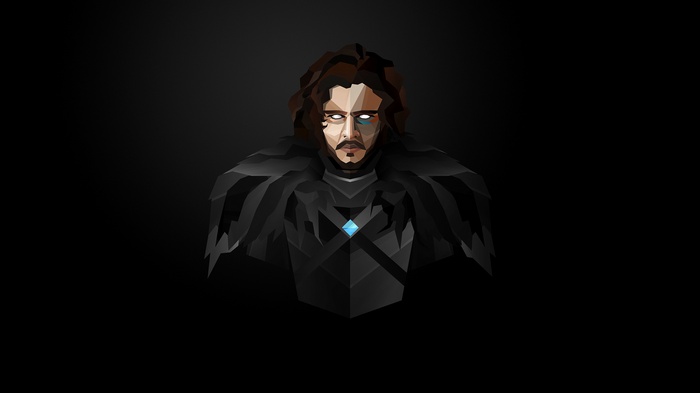 Jon Snow from Game of Thrones Minimalist Artwork