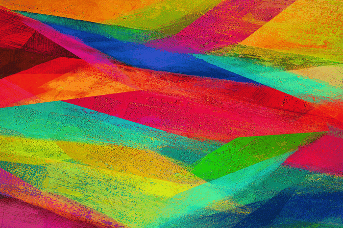 Abstract colorful paint strokes pattern