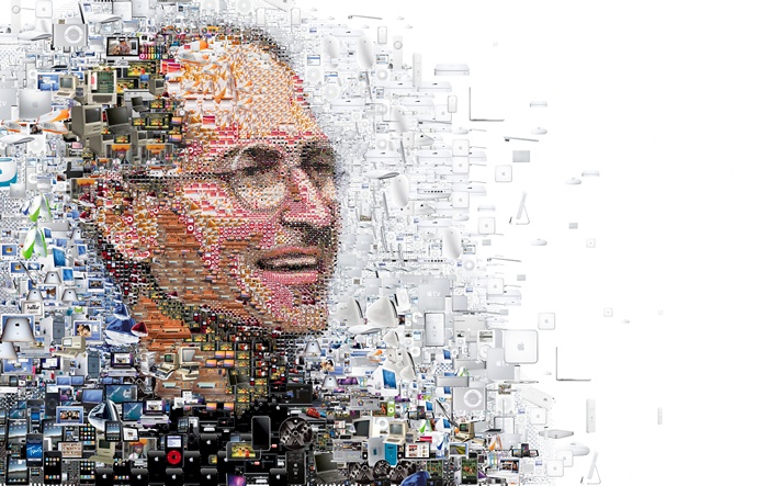 Apple computer, iMac, Mosaic art, Steve Jobs, iPhone, MacBook, iPad, 4K, 8K, MacBook Pro, iMac Pro, iPod Shuffle