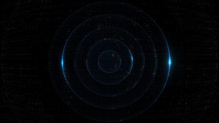 4K Dark Particles Circles