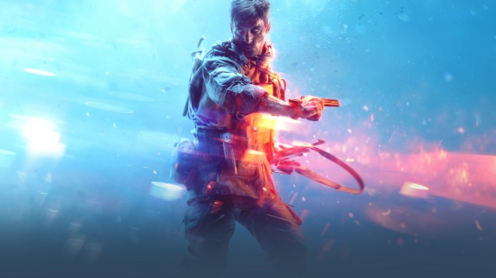 Soldier with pistol in Battlefield V 4K