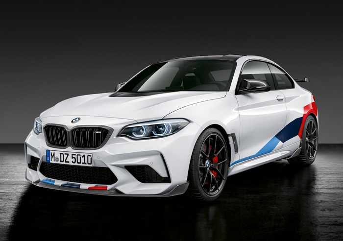 White BMW M2 Competition with M Performance Parts