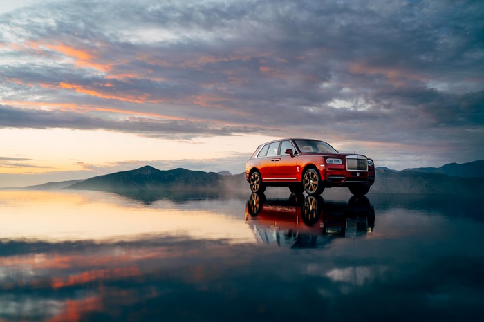 Rolls-Royce Cullinan Luxury SUV at Sunset
