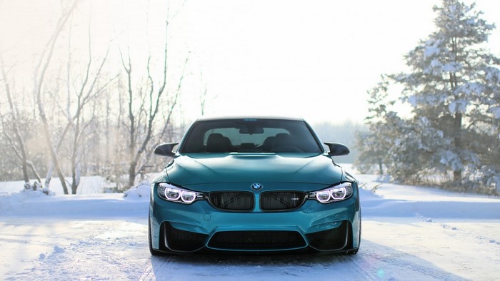 BMW M4 Coupe in Winter Landscape