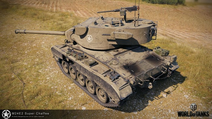 M24E2 Super Chaffee tank from World of Tanks