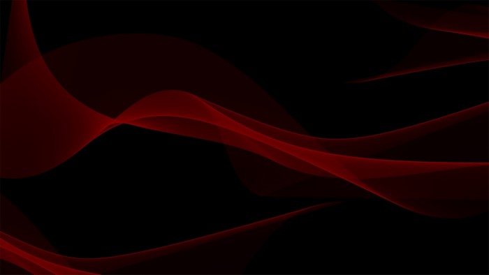 Abstract Red Waves on Black Background