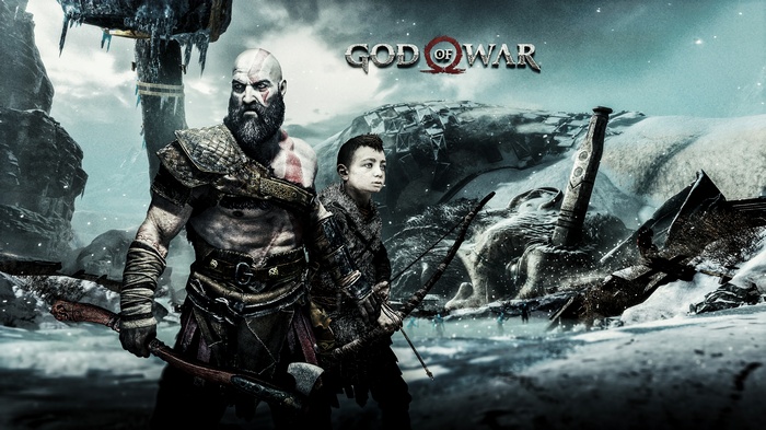 4K God of War Kratos and Atreus