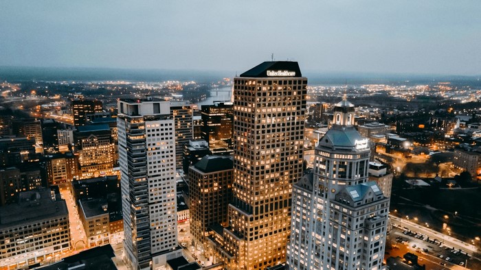 United Healthcare Skyscrapers at Dusk