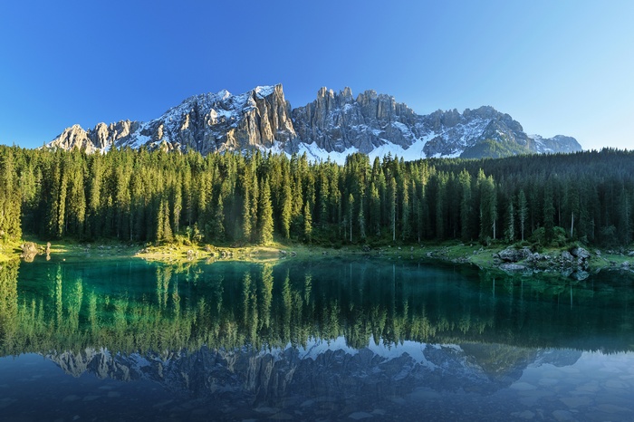 Mountains, Reflections, Lake, Stock, Huawei MateBook X, Forest